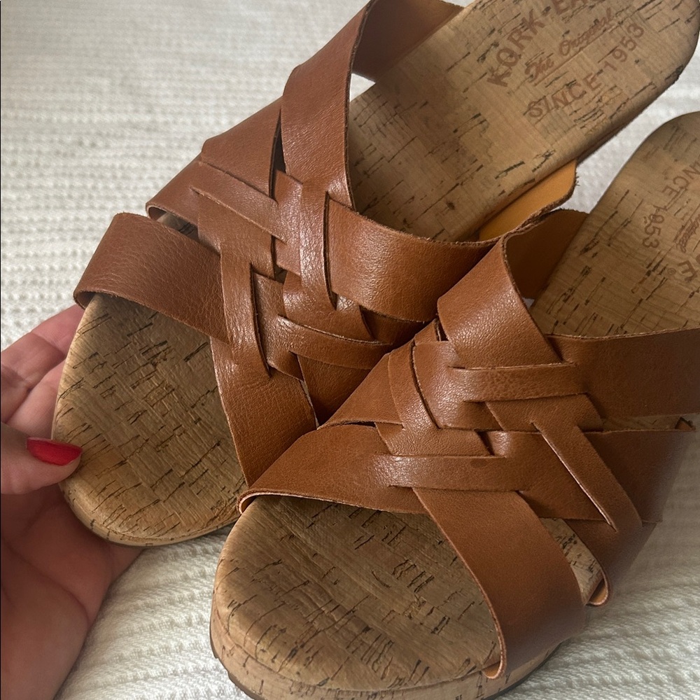 Kork-Ease Tan Leather Mules 8 - Picture 7 of 9